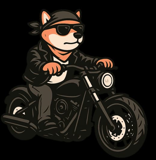 Biker Shiba